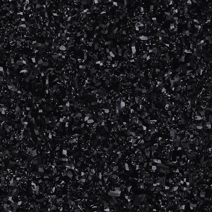 Black granite with a fine crystalline sparkle.